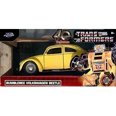 JADA TOYS - Bumblebee Volkswagen Beetle, Escala 1:32 Transformers 12 CM