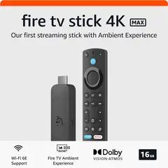 AMAZON - Fire TV Stick 4K Max compatible con Wi-Fi 6E