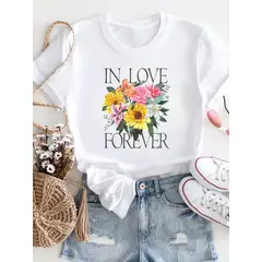 ISMI - Camiseta Para Mujer Flower Field - Estilo infinito