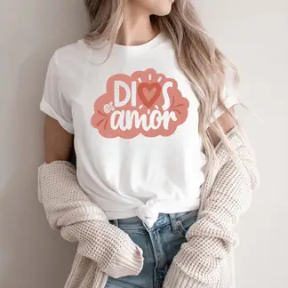 FLORESA - Camiseta Mujer Polialgodón Manga Corta Ecos De Fe