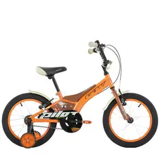 GW - BICICLETA PILOT INFANTIL RIN 16 CON AUXILIARES NARANJA CAFE