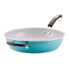 FARBERWARE - Sartén con mango y asa antiadherente Cerámico 32cm Azul