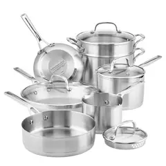 KITCHENAID - Batería 11Pzs acero inoxidable placa de inducción