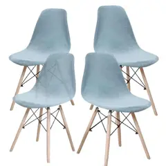 GENERICO - Forros Protector Para Silla Eames Funda en terciopelo sillas comedor