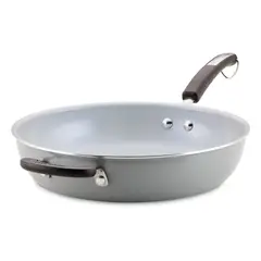 FARBERWARE - Sartén con mango y asa antiadherente Cerámico Gris 32cm