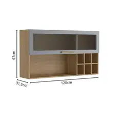 BERTOLINI - Mueble superior de cocina de 120 cm en MDP
