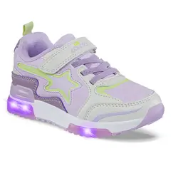 LOS GOMOSOS - Tenis Luces Gypin Beige-Lila para Niña