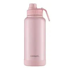 NOVUM - TERMO DEPORTIVO 32 OZ/ 950 ML ROSADO PASTEL CON BASE SILICONA