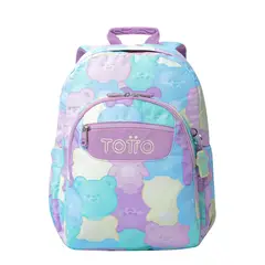 TOTTO - Morral Juvenil Porta PC 14" Acuarela Verde