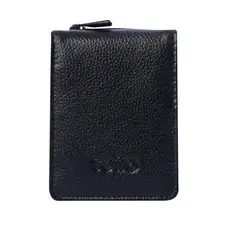 TOTTO - Billetera De Cuero Rawy Con RFID Blocker Negra