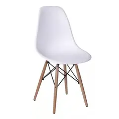 GENERICO - Silla de comedor BoxBit Eames con estructura color blanco