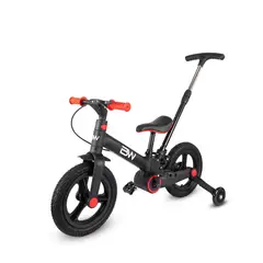 PRINSEL - Bicicleta de Balance Infantil 4 En 1 Revolt Plegable Negra