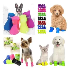 GENERICO - Zapatos Mascotas Animales Perro Silicona Goma Ergonómicos