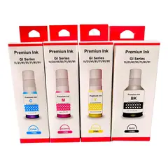 GENERICO - Kit 4 Tintas Genericas GI-11 Compatibles Con Canon G2160 Y G3160