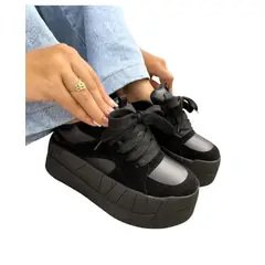 EVEGONZ - Tenis Plataforma Para Mujer Tenis Suela Alta de Moda