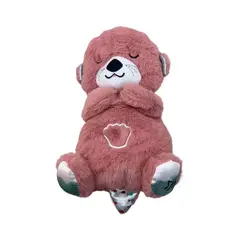 GENERICO - Nutria Hora de Dormir Peluche Musical Con Movimientos Rosa