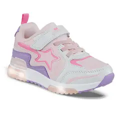 LOS GOMOSOS - Tenis Luces Gypin Blanco-Rosa para Niña