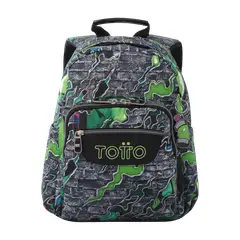 TOTTO - Morral Juvenil Porta Tableta 10" Tempera Gris