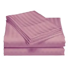 GENERICO - Juego Sabanas Cama Doble Color Rosa de Lujo