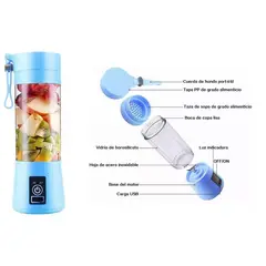 SKY - Mini Vaso Licuadora Procesadora Portatil Usb Recargable