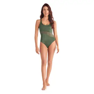 CHAMELA - Vestido De Baño Entero Verde Oliva 43725