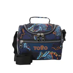 TOTTO - Lonchera Pizarra Azul con Aislamiento Térmico