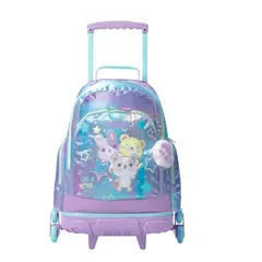 TOTTO - Morral con 3 ruedas Niña Bomper Friends Grande Morado