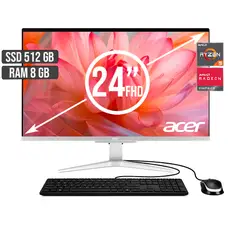 ACER - TODO EN UNO AMD RYZEN 5-5500U SSD 512GB RAM 8GB LED 24 FHD