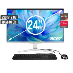 ACER - TODO EN UNO AMD RYZEN 5-5500U SSD 512GB RAM 40GB LED 24 FHD
