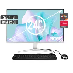 ACER - TODO EN UNO AMD RYZEN 5-5500U SSD 1TB RAM 32GB LED 24 FHD