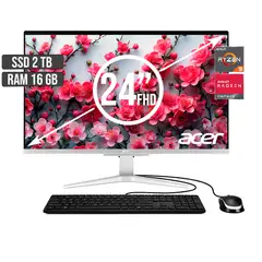ACER - TODO EN UNO AMD RYZEN 5-5500U SSD 2TB RAM 16GB LED 24 FHD