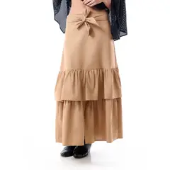 BELIFE - Falda Larga con Cinturón