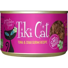 CATLIKE - Alimento Tiki Cat Grill Atun Y Cangrejo En Caldo 80gr Lata