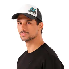 TOTTO - Gorra Camionera Atlasy color Blanca/Negra