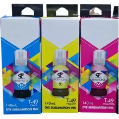GENERICO - 3 Tintas Genericas T49 Para Impre Epson F170 F530 T3100