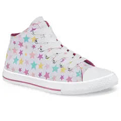 CROYDON - Tenis Casuales Lou Alto Blanco para Niña