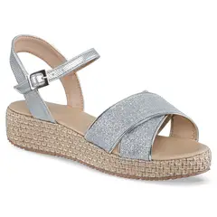 LOS GOMOSOS - Sandalias Tacón Silvina Plata para Niña