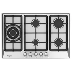 WHIRLPOOL - Estufa 74 cm 5 Puestos Gas Propano WP3040S Gris