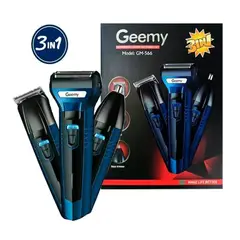 GEMEI GEEMY - 3 en 1 Máquina Afeitadora Patillera Nariz Oidos_.