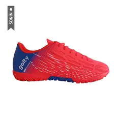 GOLTY - Zapatillas Turf Formacion New Future Niño-Rojo/Azul
