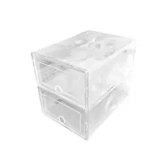 STAY ELIT - CAJAS TRANSPARENTES ORGANIZADORAS DE ZAPATOS 12 PIEZAS