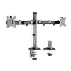 LINKON - Soporte Brazo Articulado Para 2 Monitores Escritorio-