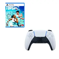 PLAYSTATION - Control 5 Blanco Con Juego Top Spin 2K25 Ps5