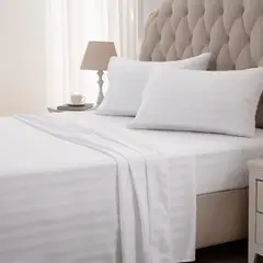 GENERICO - Juego de Sábanas para Cama Sencilla Confort y Suavidad Color Blanco