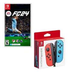 NINTENDO SWITCH - Control Joy-con Neon Con Juego Fc 25 Switch