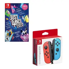 NINTENDO SWITCH - Control Joy-con Neon Con Juego Just Dance 2022