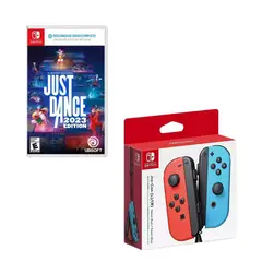 NINTENDO SWITCH - Control Joy-con Neon Con Juego Just Dance 2023