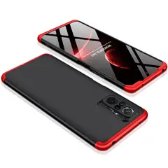 GENERICO - Funda Carcasa Estuche Protector Para Redmi note 10 Pro Negro con Rojo