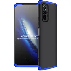 GENERICO - Funda Carcasa Estuche Protector Para Redmi note 10 Pro Negro Azul