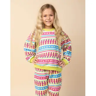 DOSOJOS - Conjunto para niñas y niños de buzo y jogger algodón peruano cacatúas